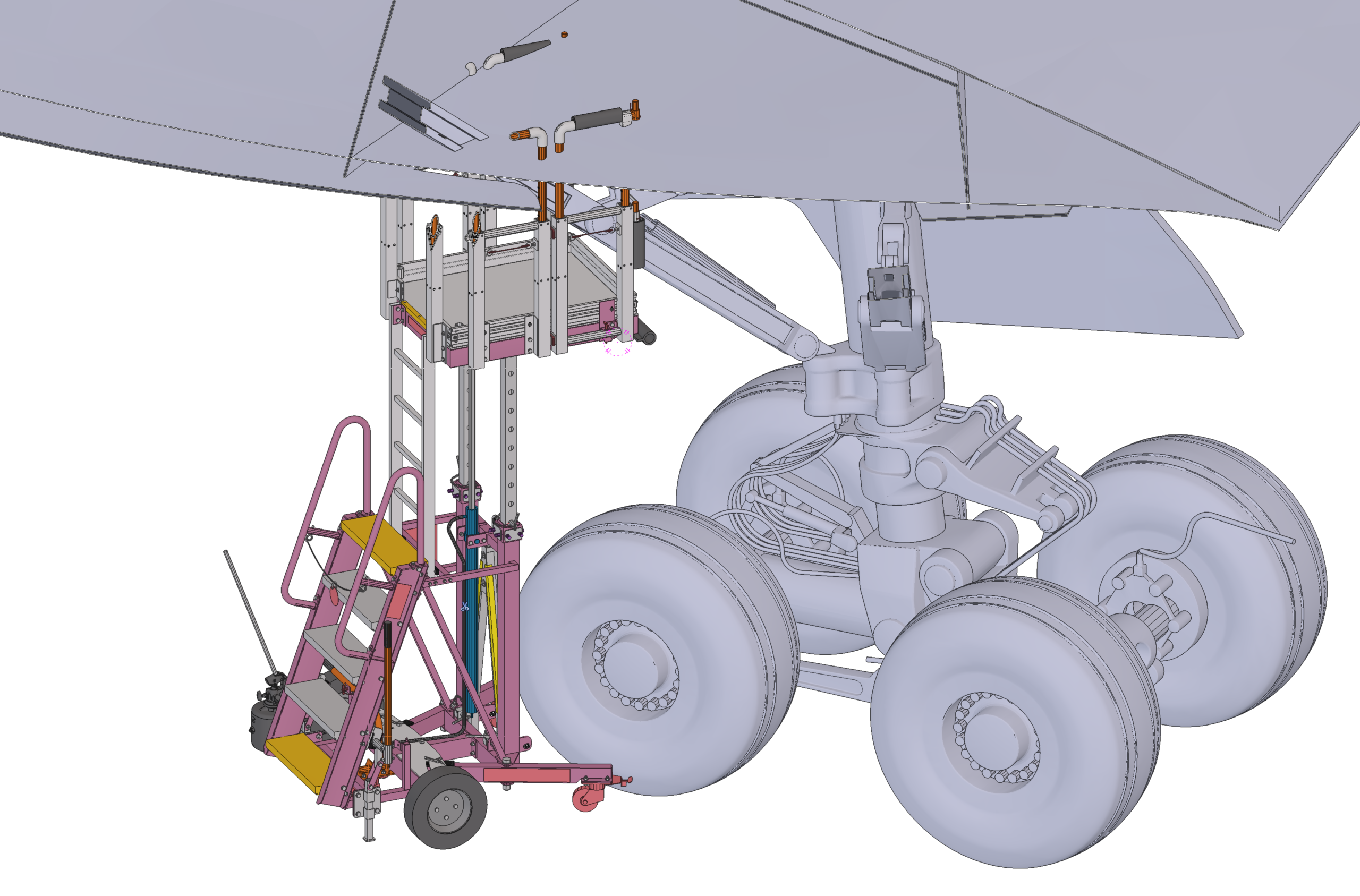Widebody Main Landing Gear Access Stand gallery image