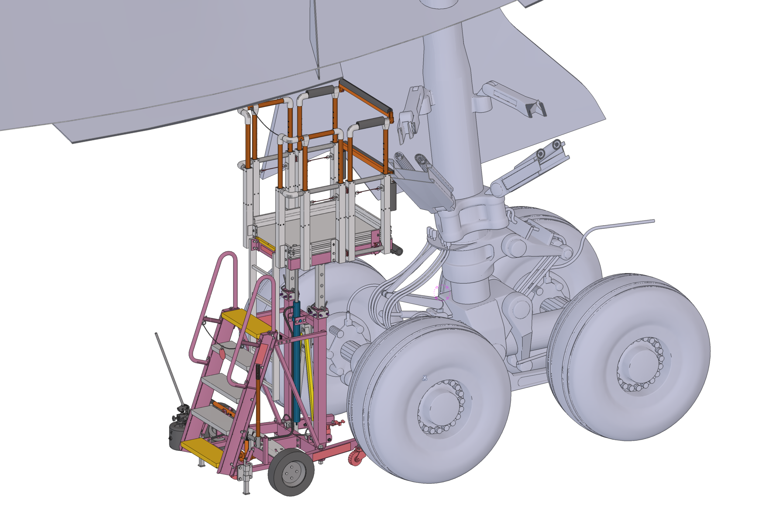 Widebody Main Landing Gear Access Stand gallery image